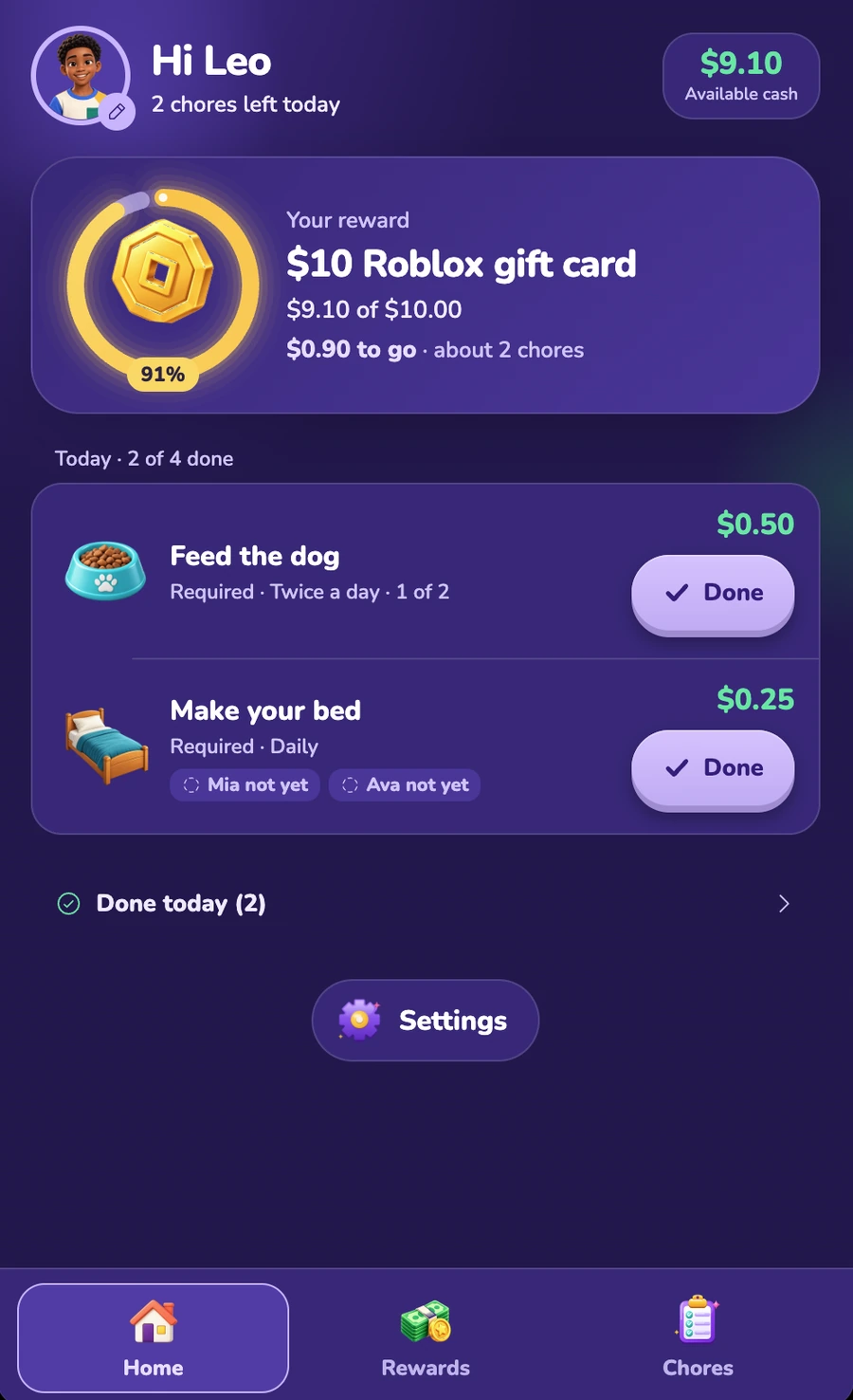 DoneUp goal progress: A goal worth working towards.